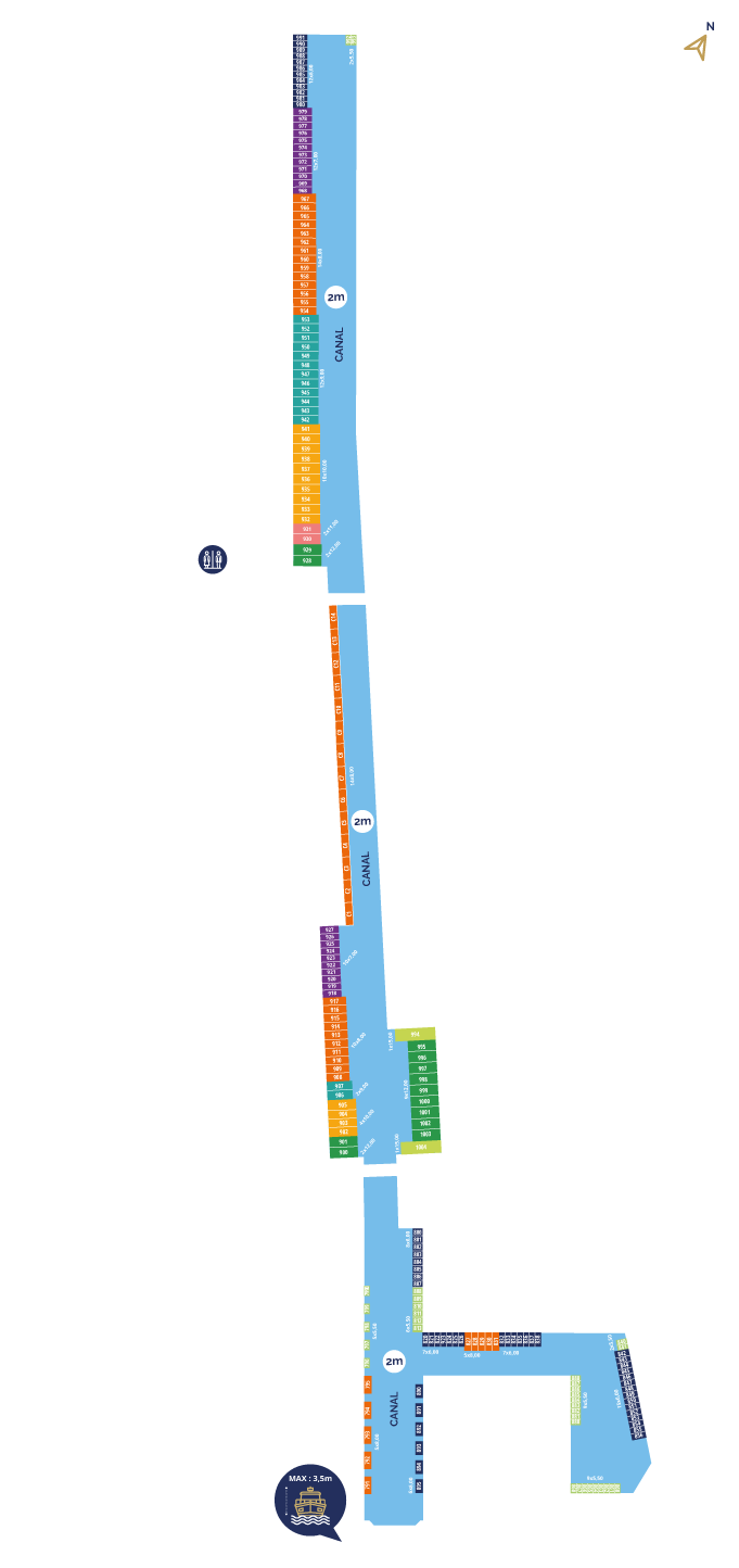 Plan du port principal