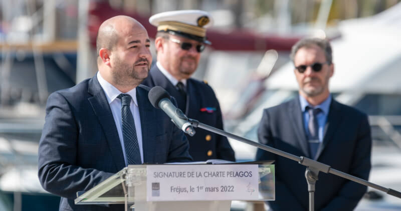 FREJUS SIGNE LA CHARTE PELAGOS